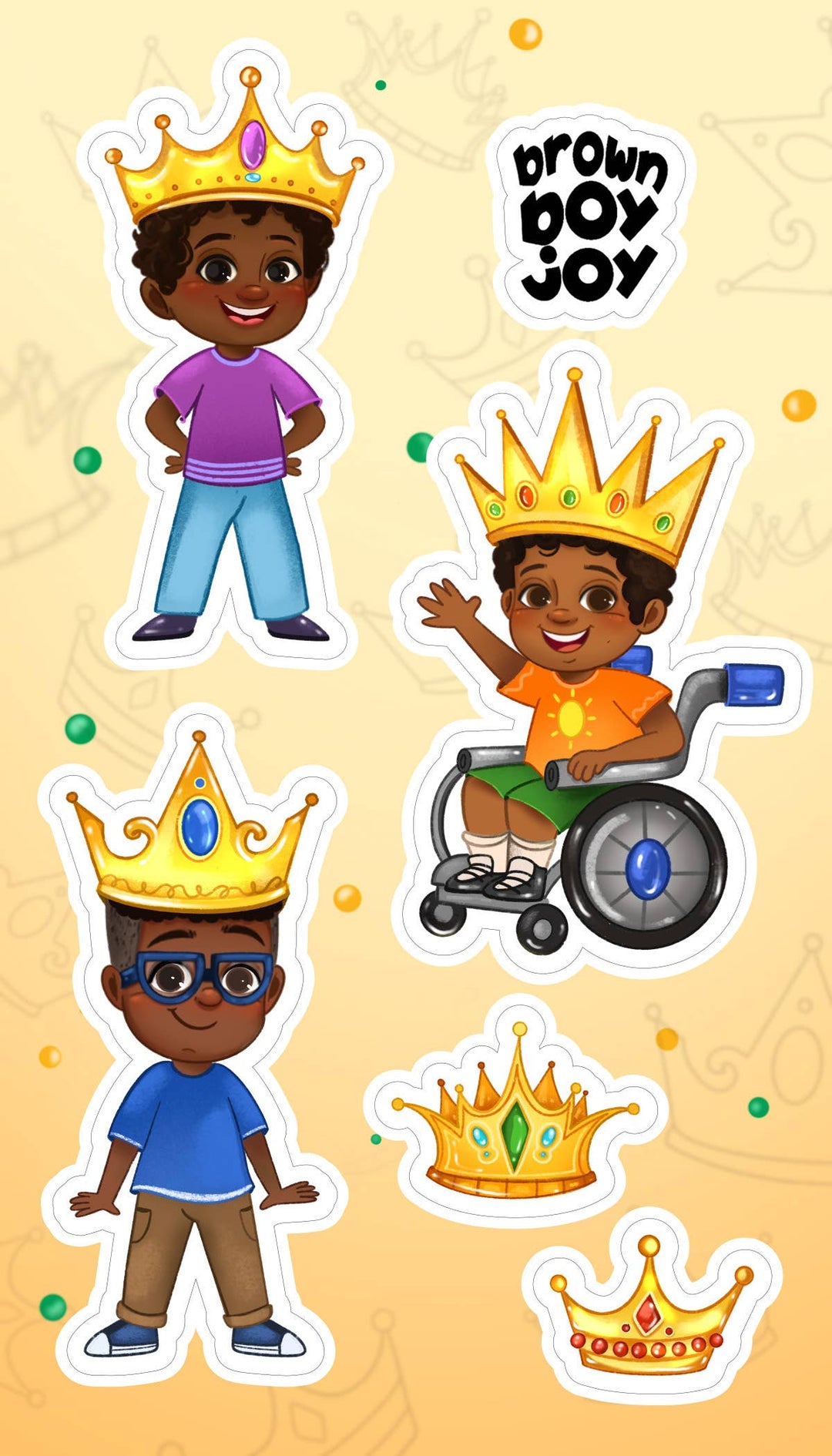 Hey Carter! Books - Brown Boy Joy Stickers