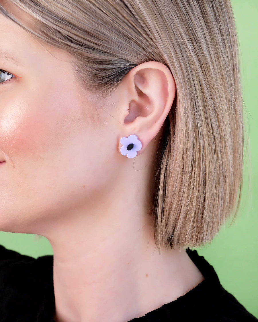 FLOURISH Mini Studs | Lilac