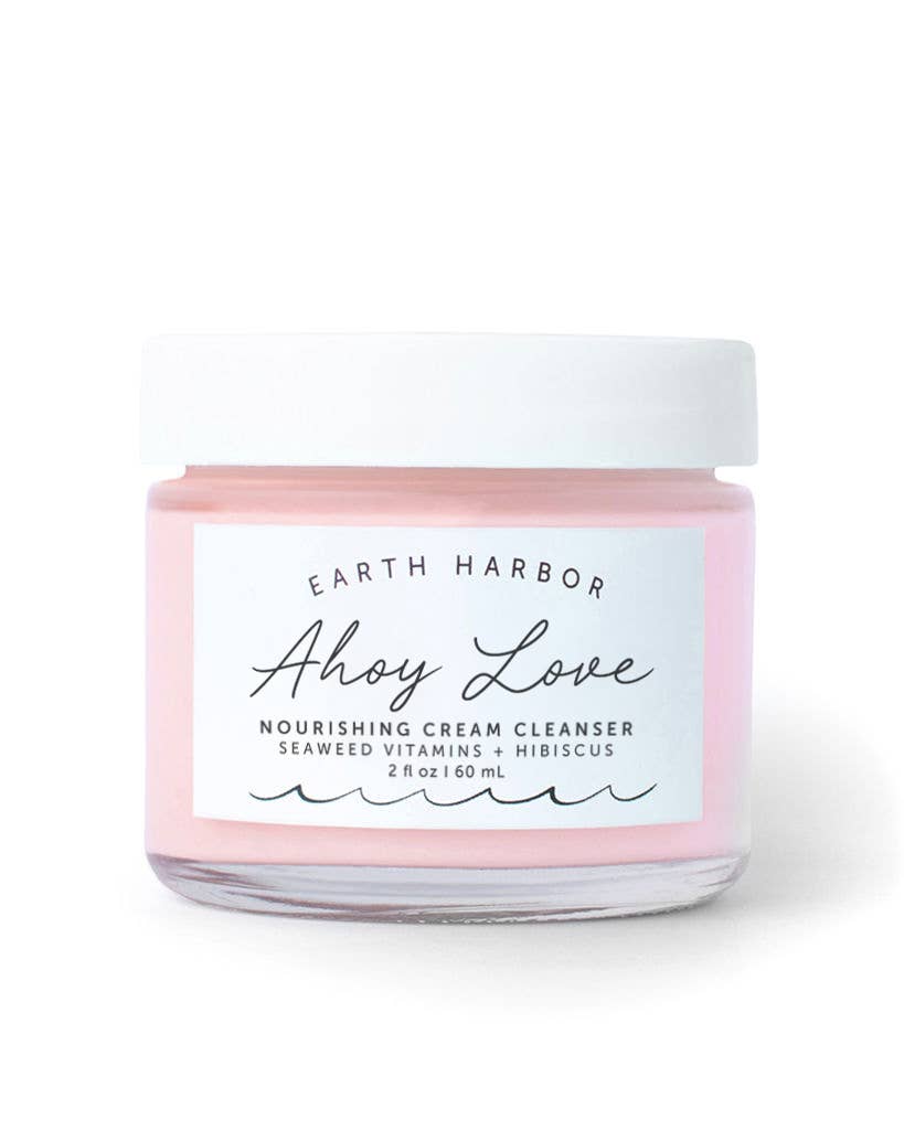 Ahoy Love Cream Cleanser: Hibiscus + Green Tea-Earth Harbor Naturals