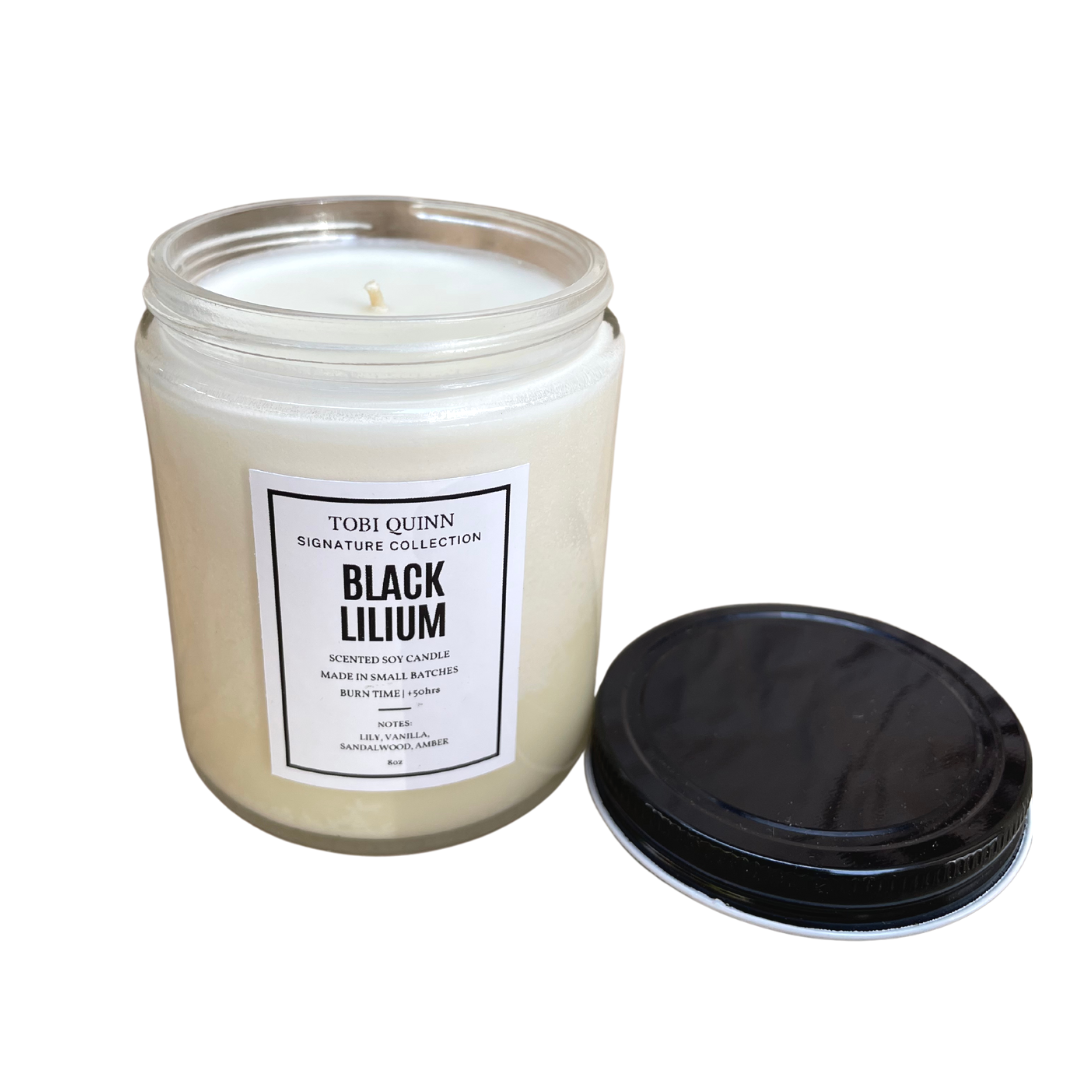 Black Lilium Soy Candle