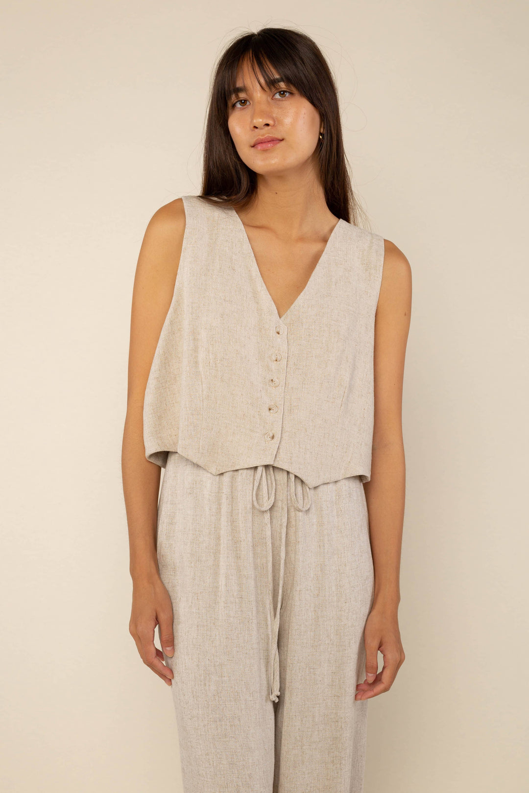 Leila Linen Vest