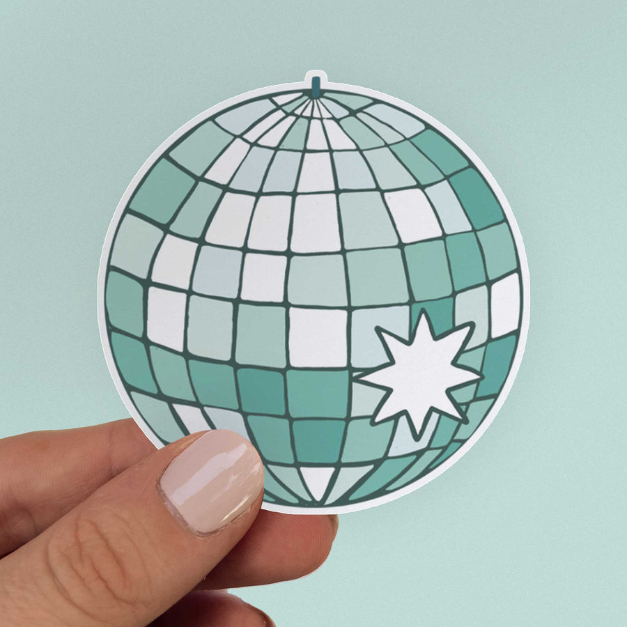 Disco Ball Sticker-Just Right Design Co. 