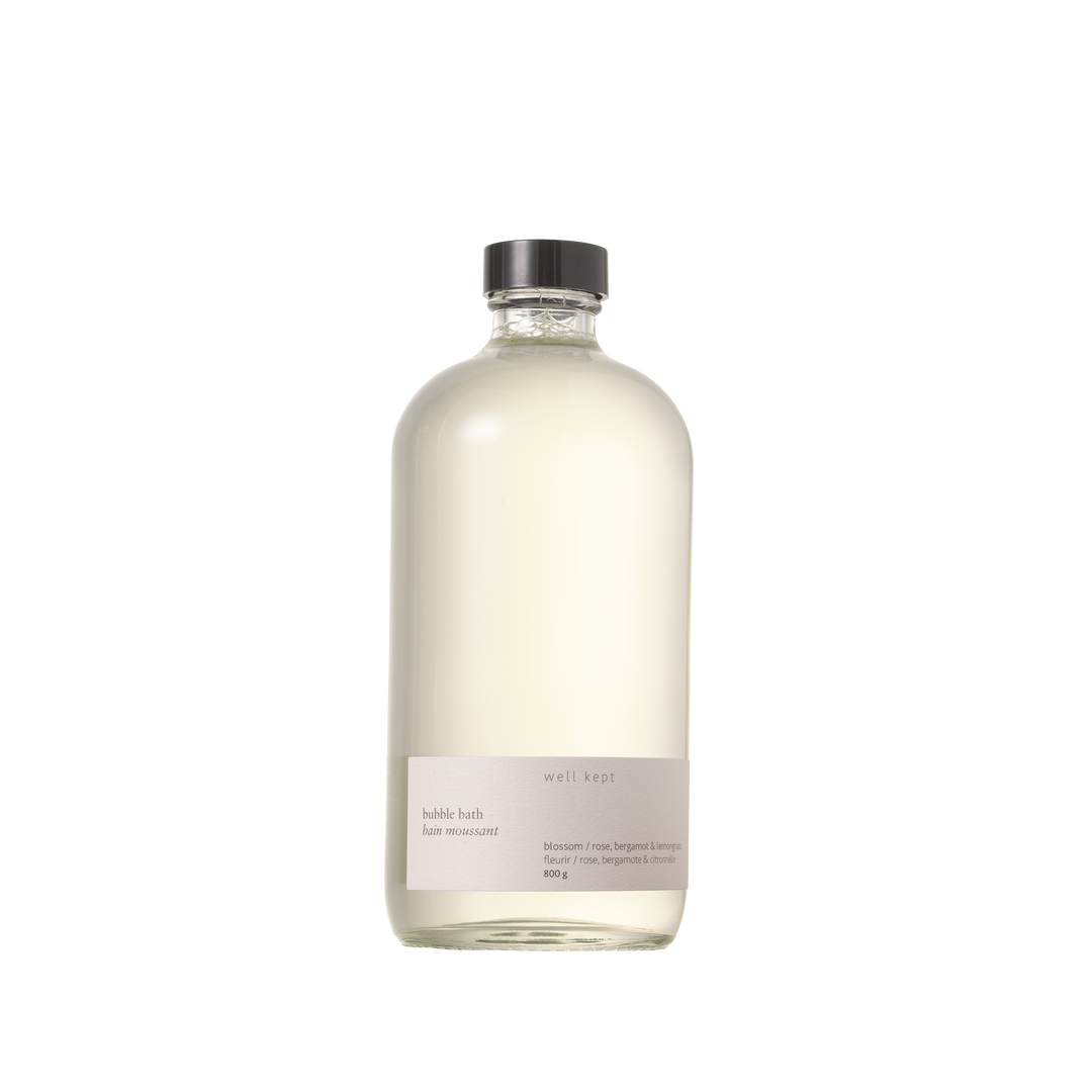 bubble bath gift idea handcrafted palmaraosa, bergamot, lemongrass and rose