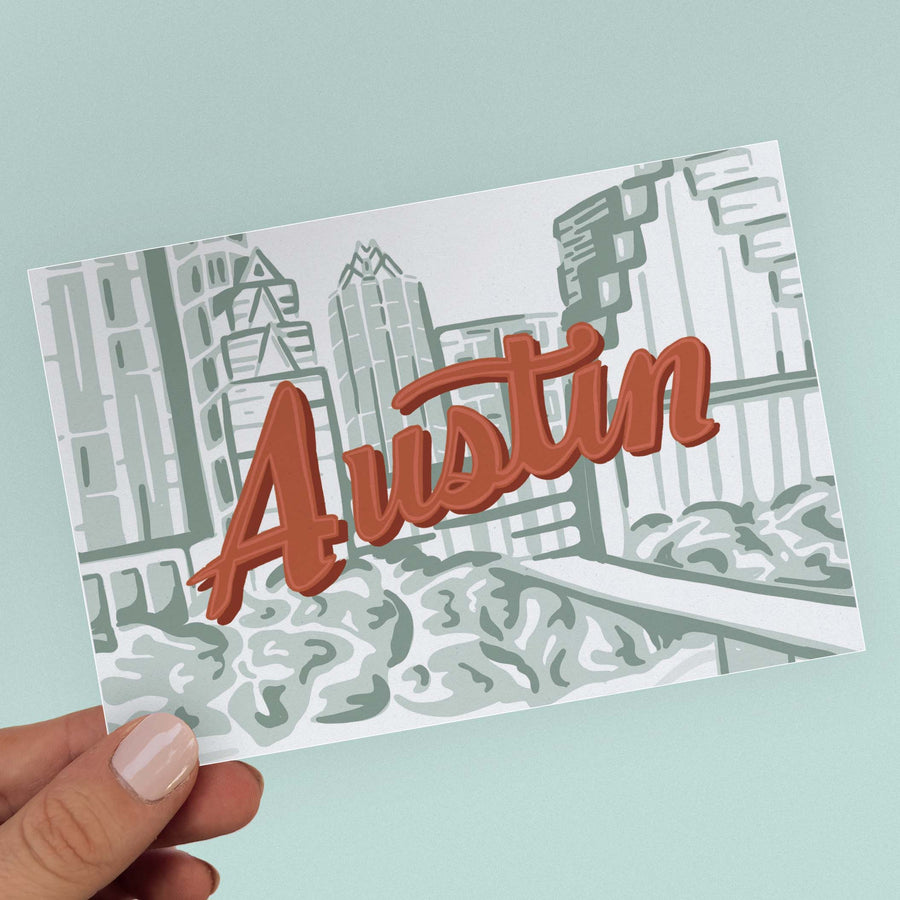 Austin Skyline Postcard