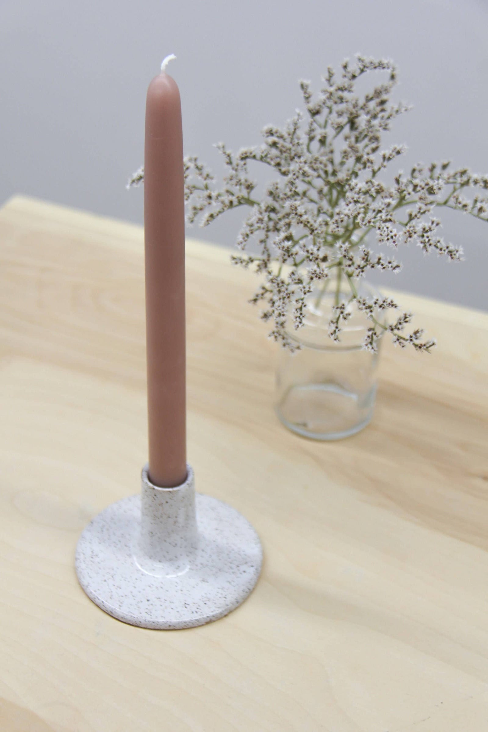 ceramic taper candle holder
