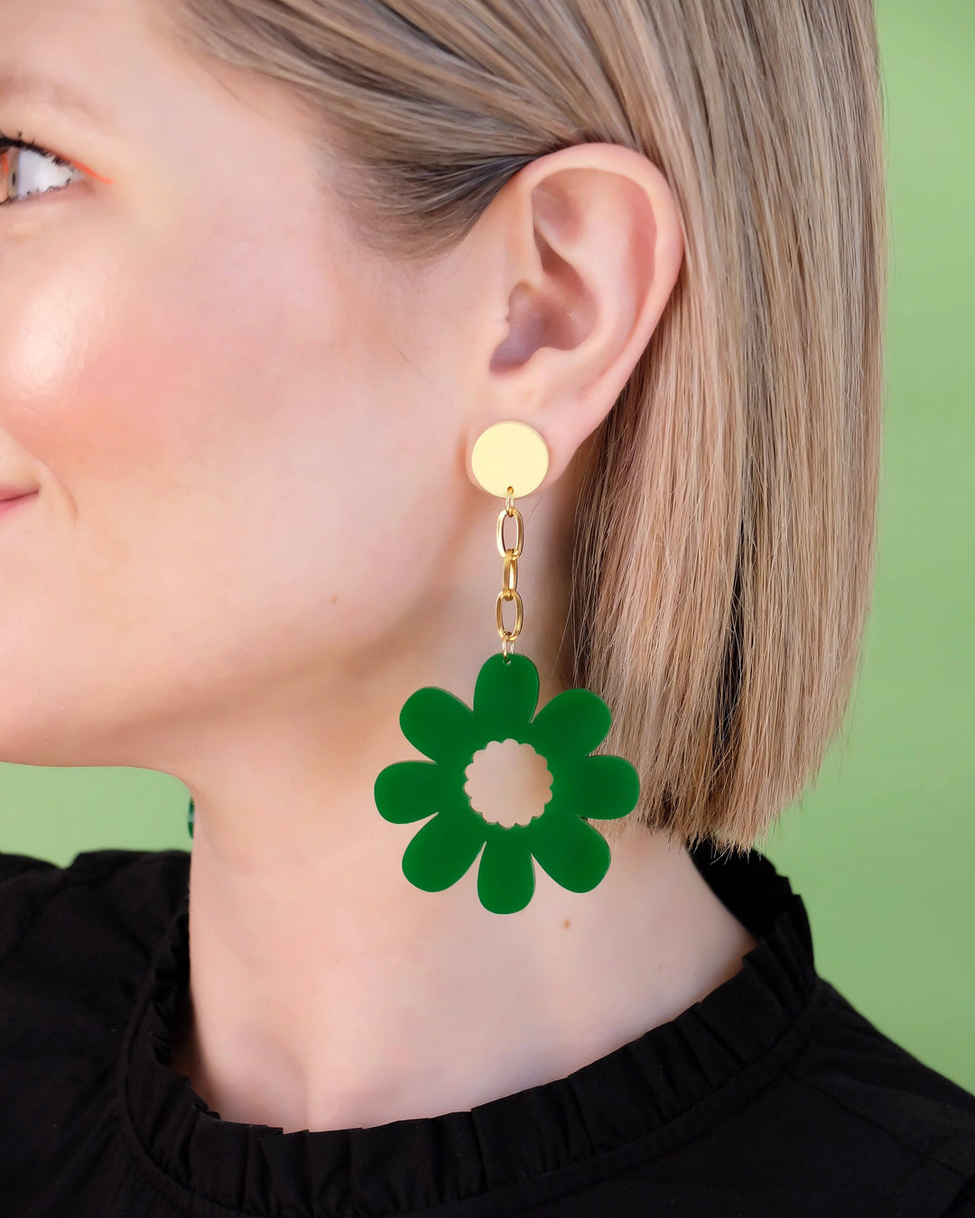 FLOURISH Chain Dangles | Green