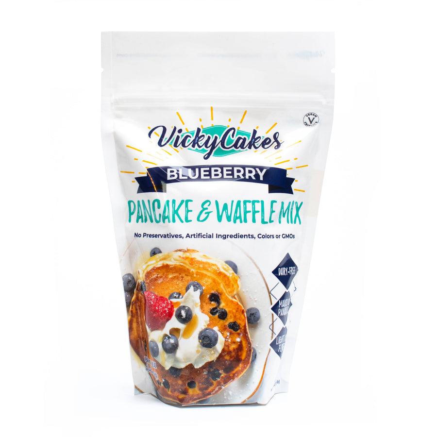 Vicky Cakes Pancake & Waffle Mix - Blueberry Pancake and Waffle Mix | Dairy-Free, Non-GMO Austin Texas New Origin Shop
