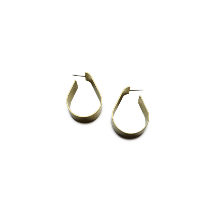 Wide Teardrop Hoops Large natalie joy