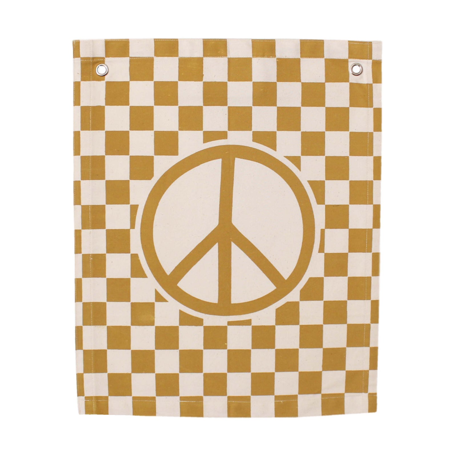 Imani Collective - Checkered Peace Sign Banner