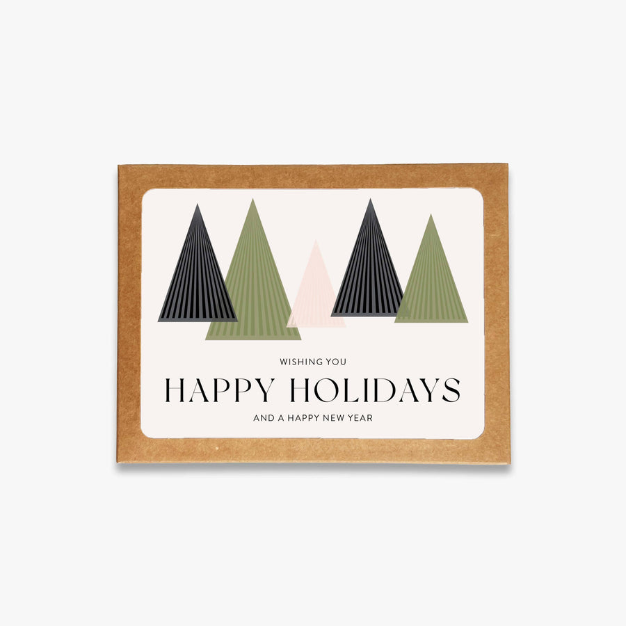 Holiday Trees Boxed Card Set of 8 cards