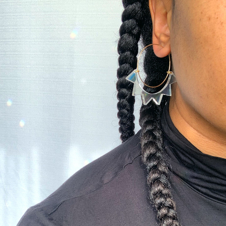 Radiant Hoop Earrings 35 mm