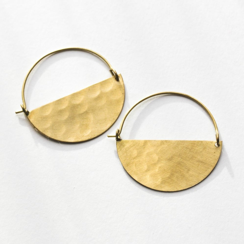 Half Moon Earrings-Large-Rover & Kin - New Origin Shop LLC