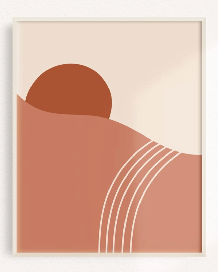 Bohemian Desert Sunset Art Print Binge studio 