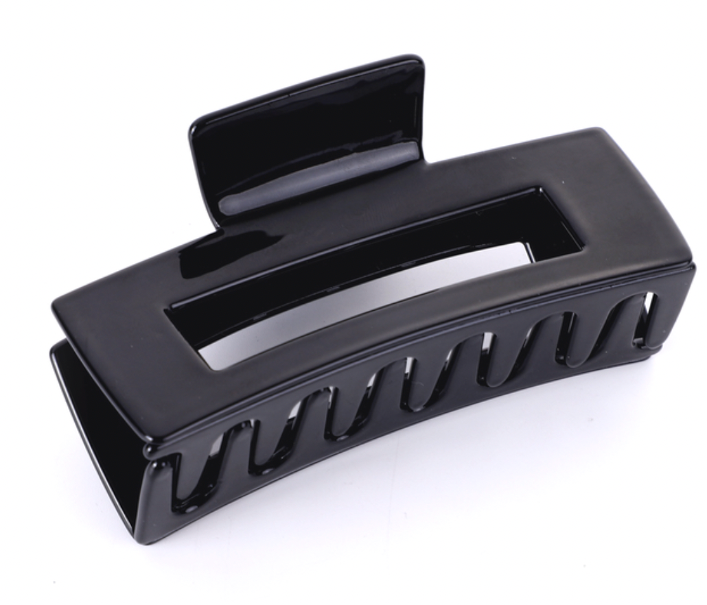 Black large jaw clip