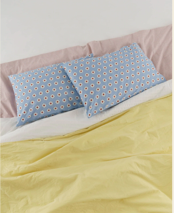 Blue DaisyPillow Case Set of 2