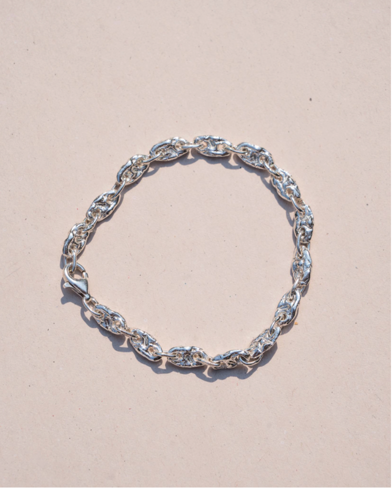 unisex silver chain bracelet