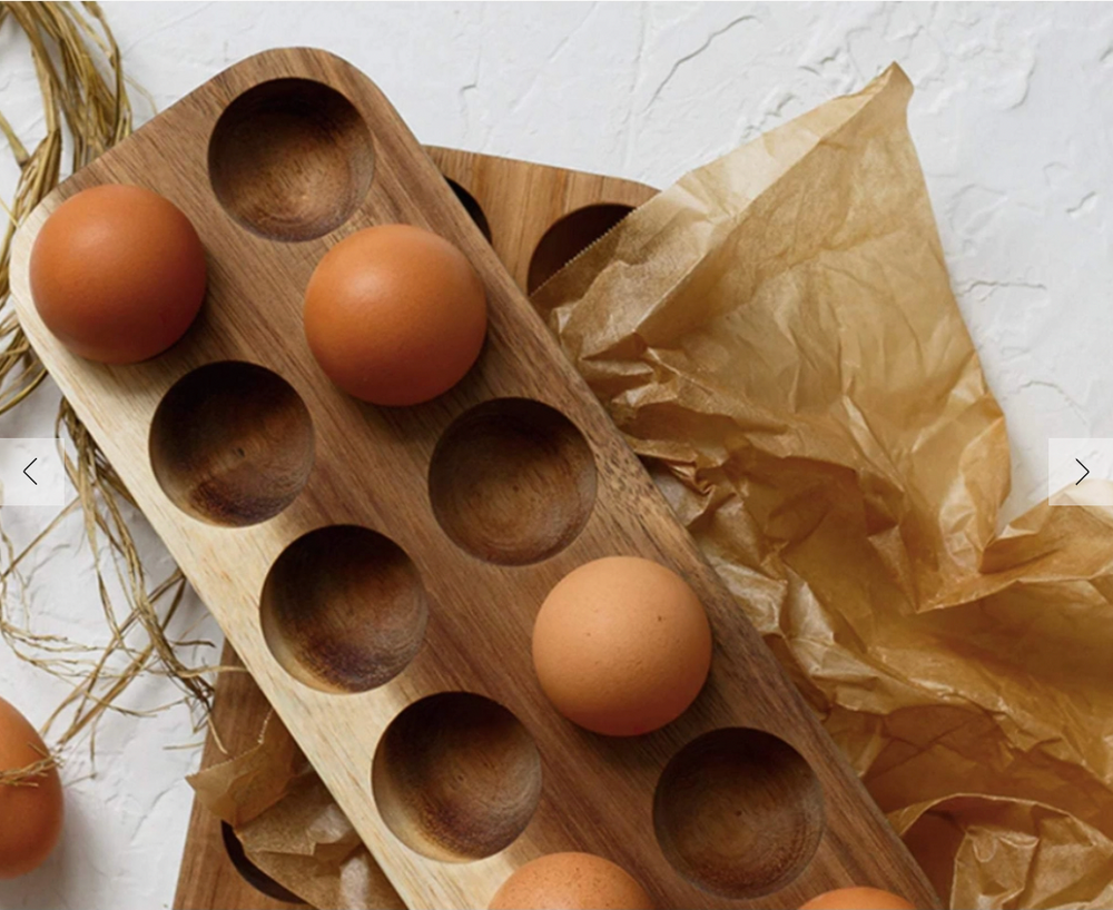  Wooden Egg Storage Tray