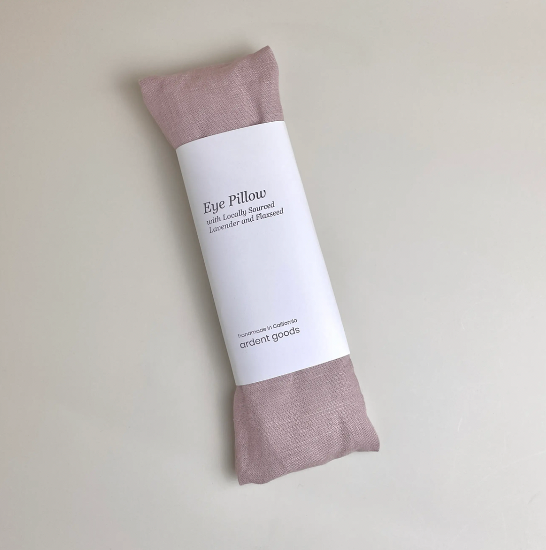 100% Linen Lavender Eye Pillow with Slipcover 