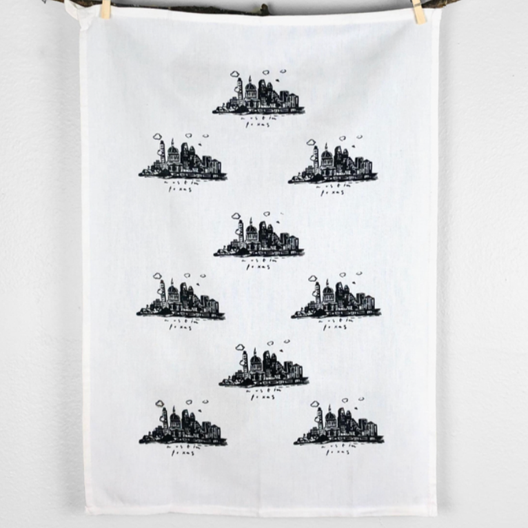 Austin Skyline | Tea Towel screen print