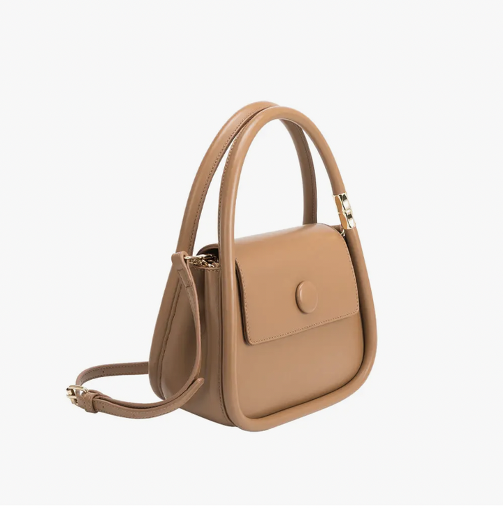 Jasmine Vegan Crossbody Bag in Tan
