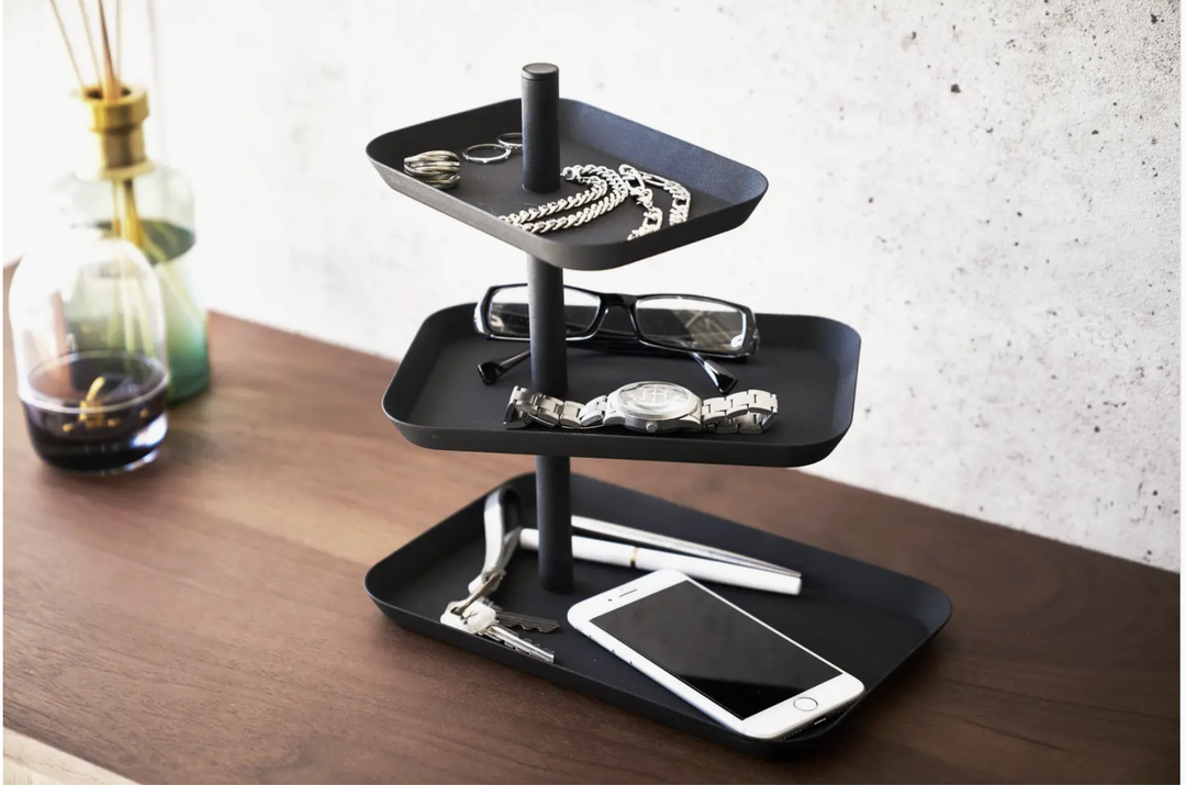 Tower Jewelry + Accessory Trays - Steel-Yamazaki Home