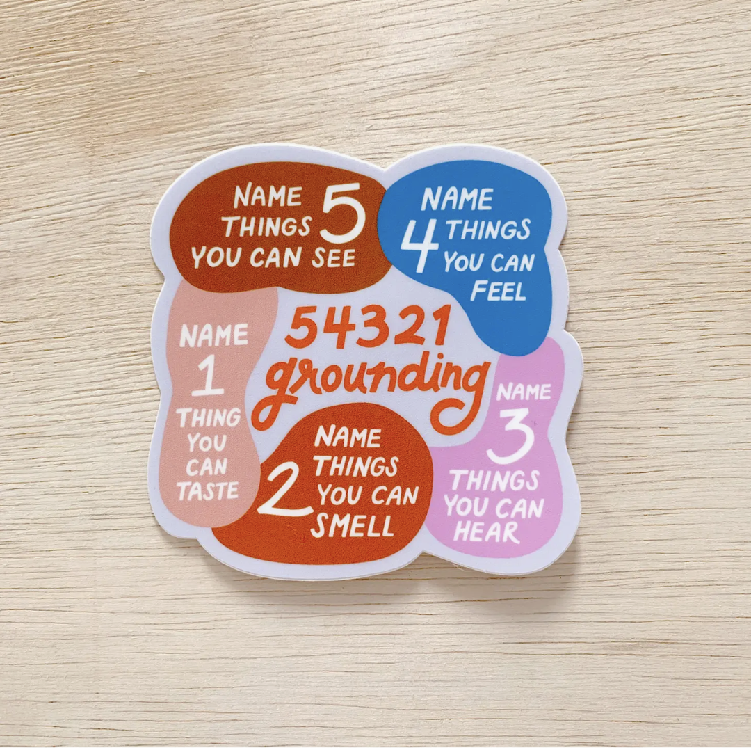 54321 Grounding sticker
