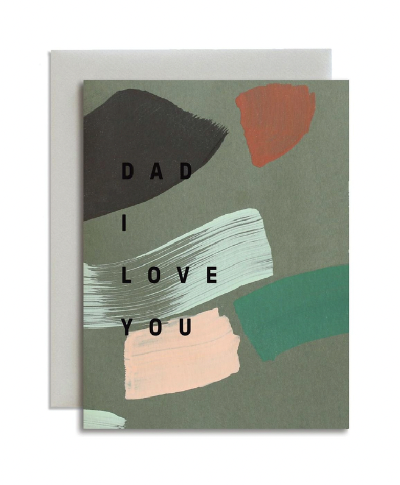 dad i love you blank greeting card moglea
