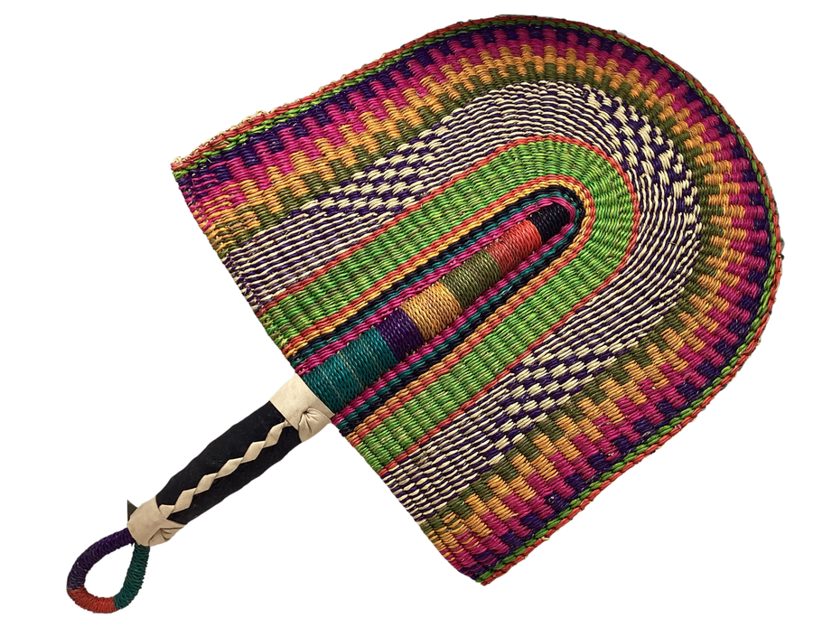 multicolored Bolga Fan