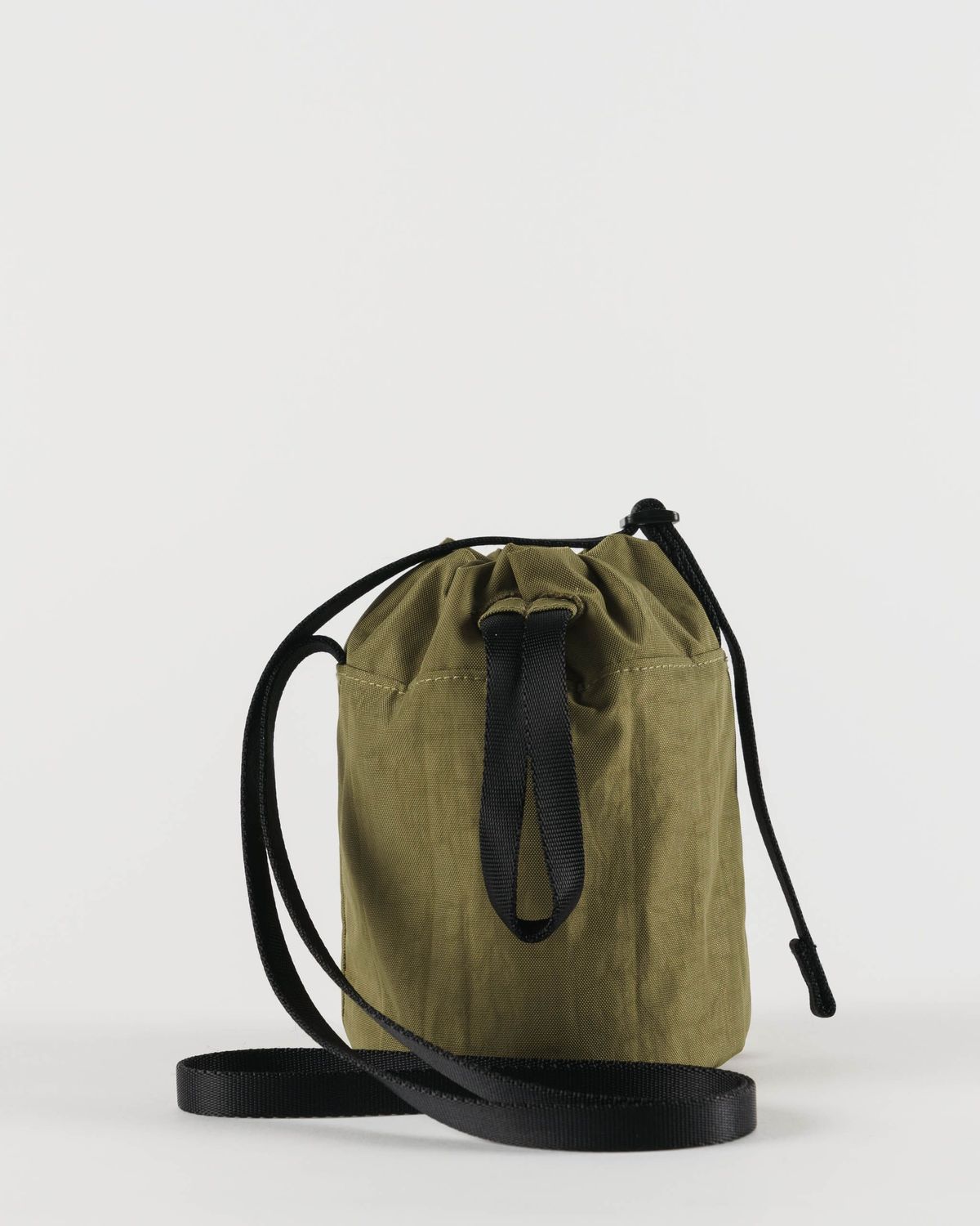 baggu mini bucket bag in moss green austin texas