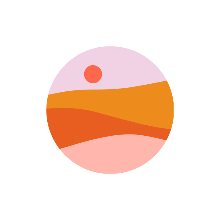 sunset sticker