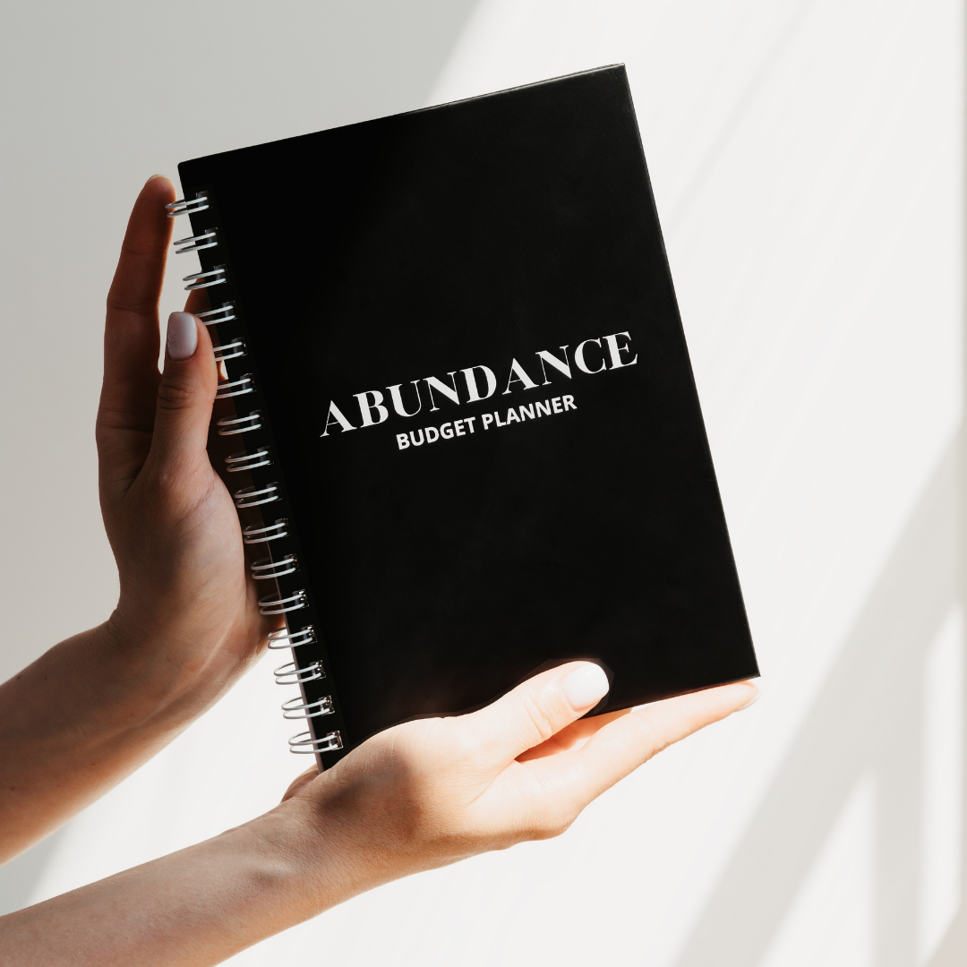 black wire bound Abundance: Budget Planner