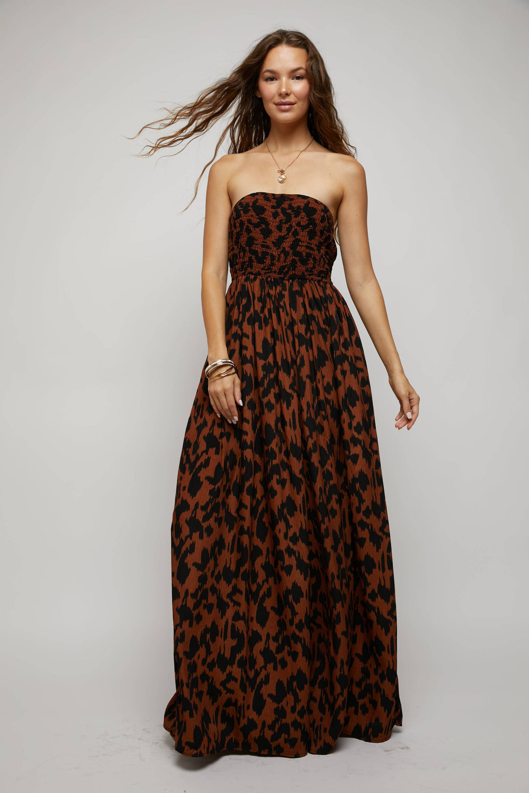 Harley animal print wide leg jumpsuit