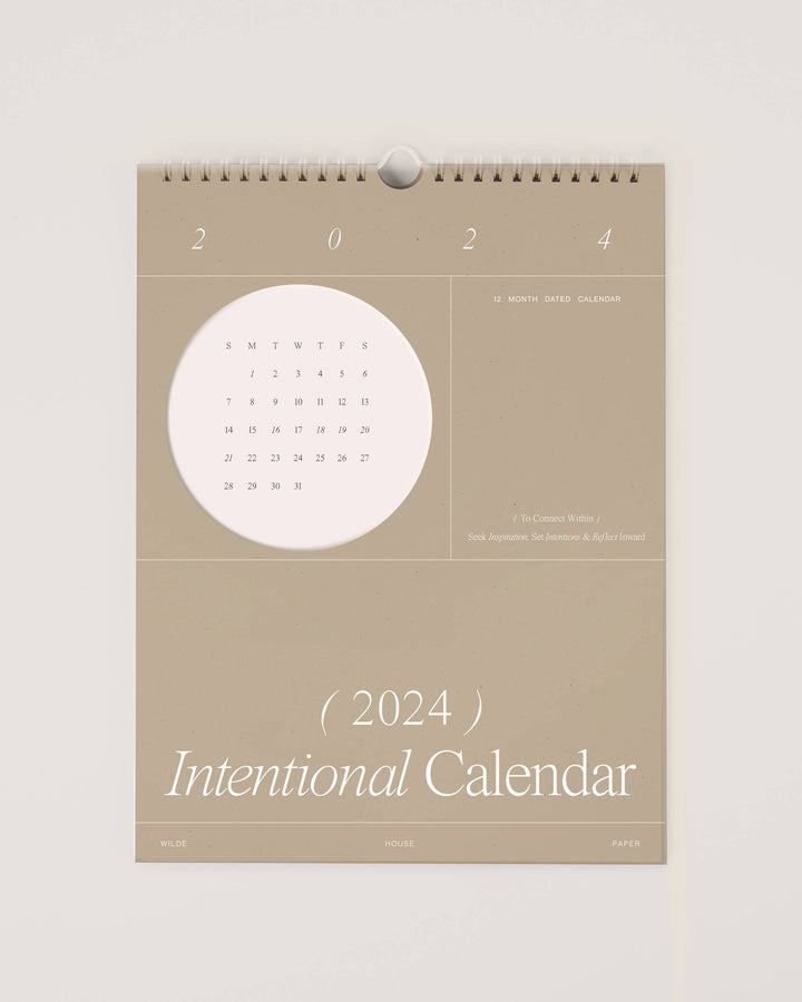 Wilde House Paper - 2024 Intentional Calendar