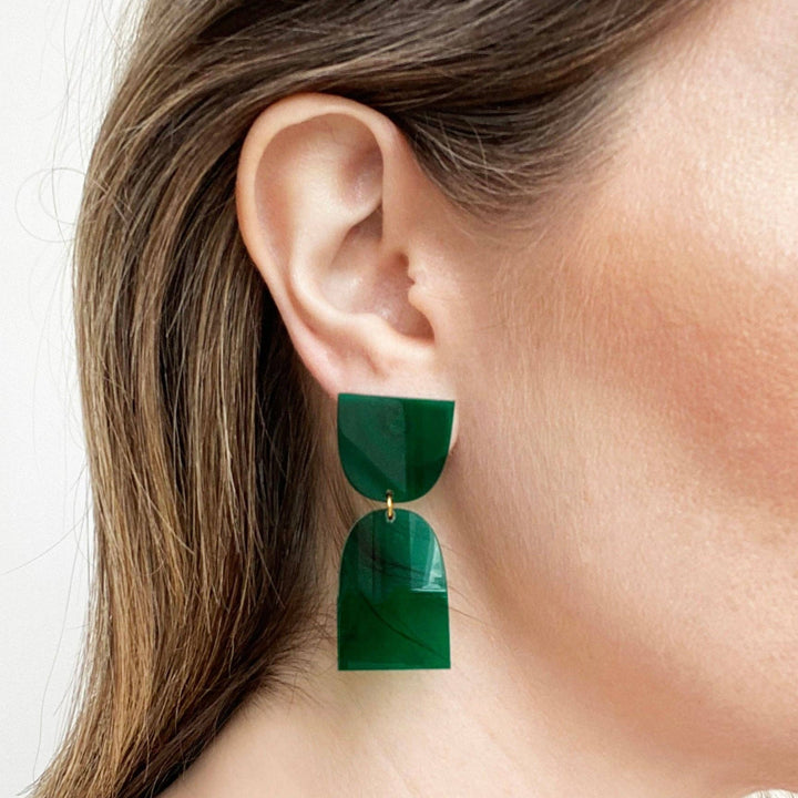 Emerald Cinch Earrings