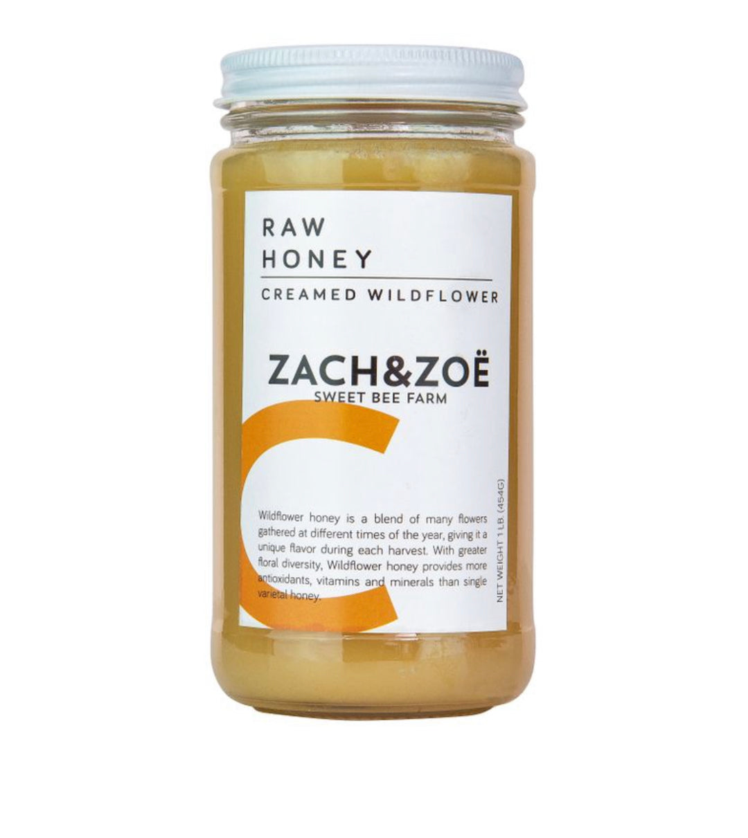 zach and zoe creamed wildflower honey
