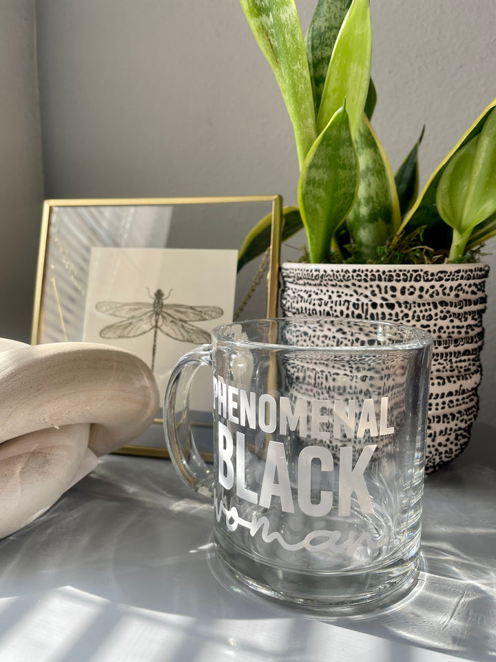 Phenomenal Black Woman Glass Mug