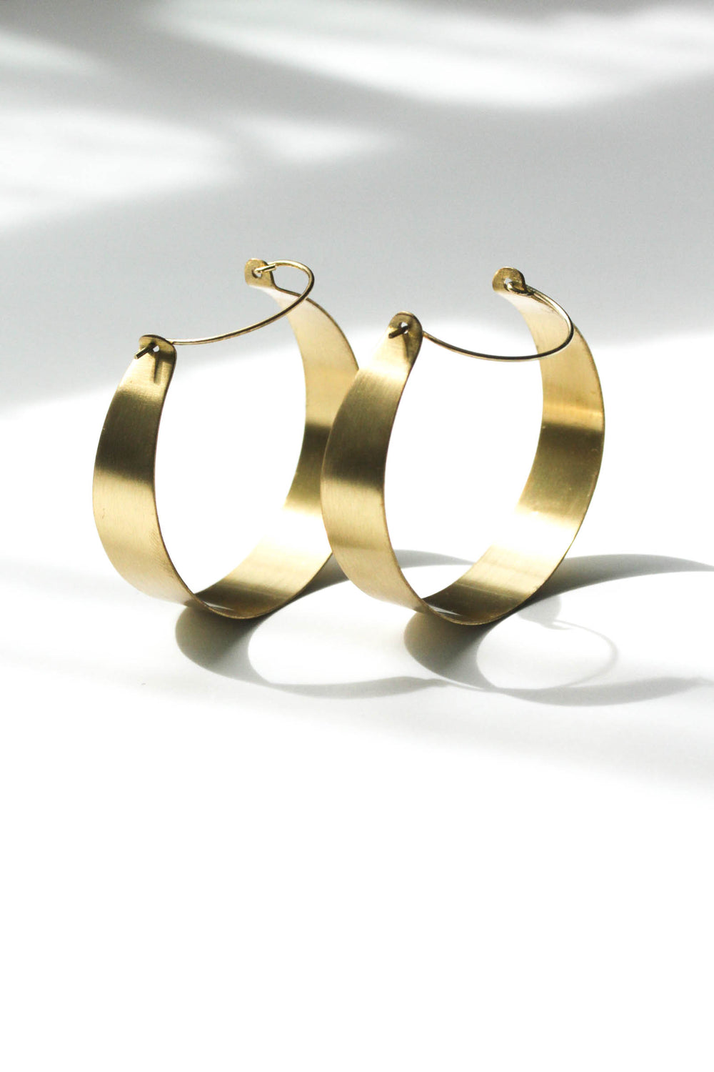 Brass Statement Hoop - New Origin Shop 