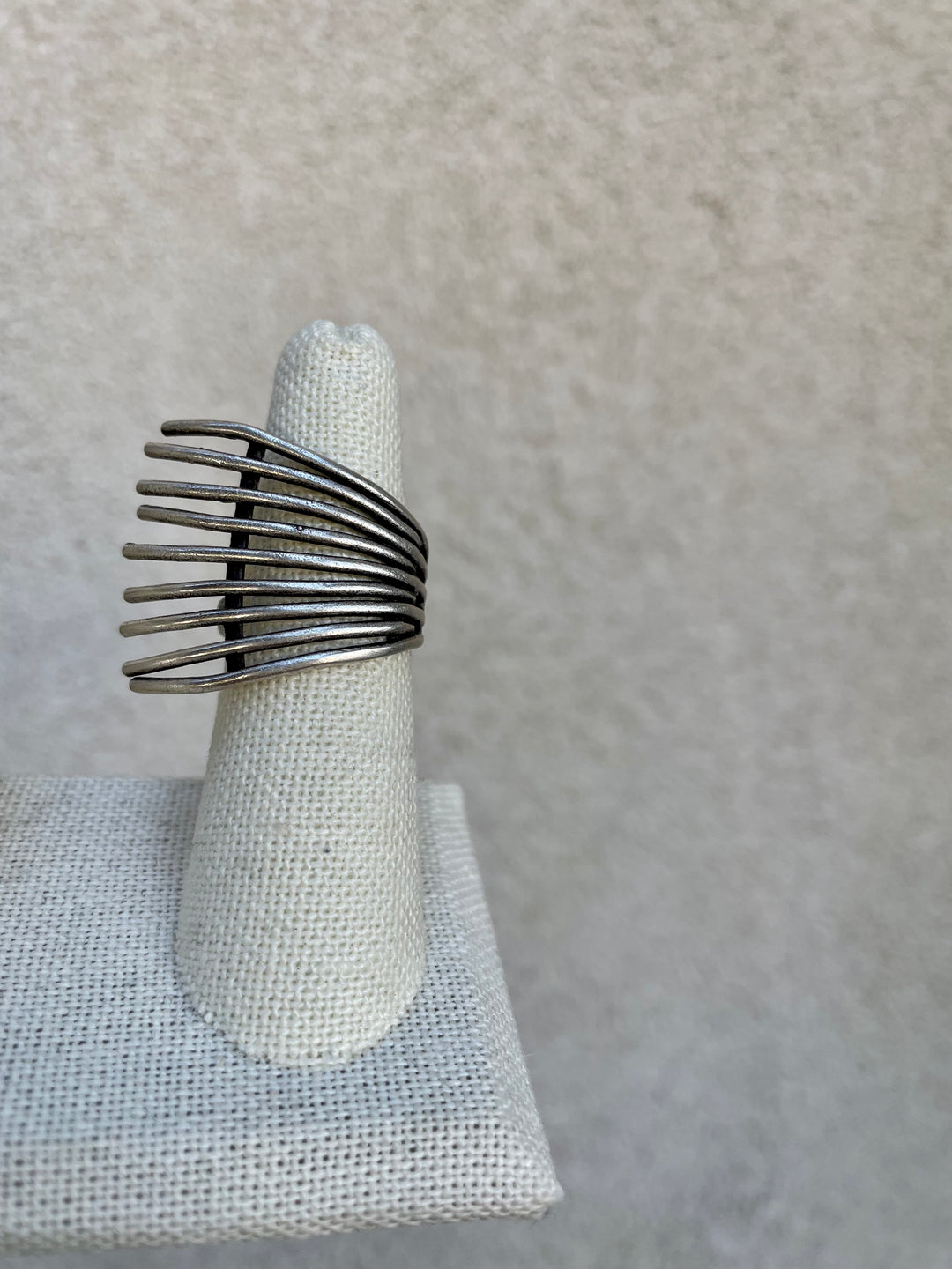 Silver Plated Statement Wing Ring