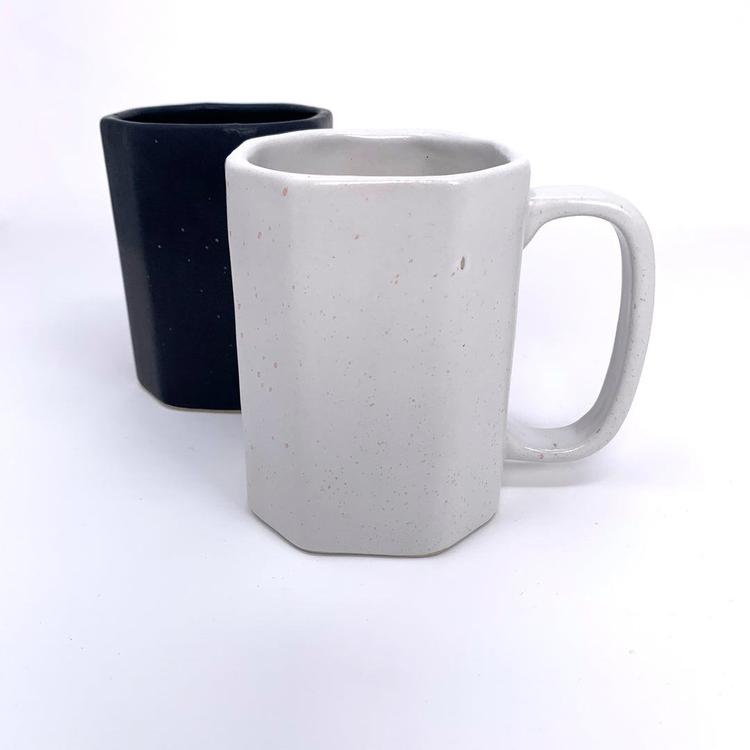 Matte White with Black Speckled Ritual Mugs - New Origin Shop 