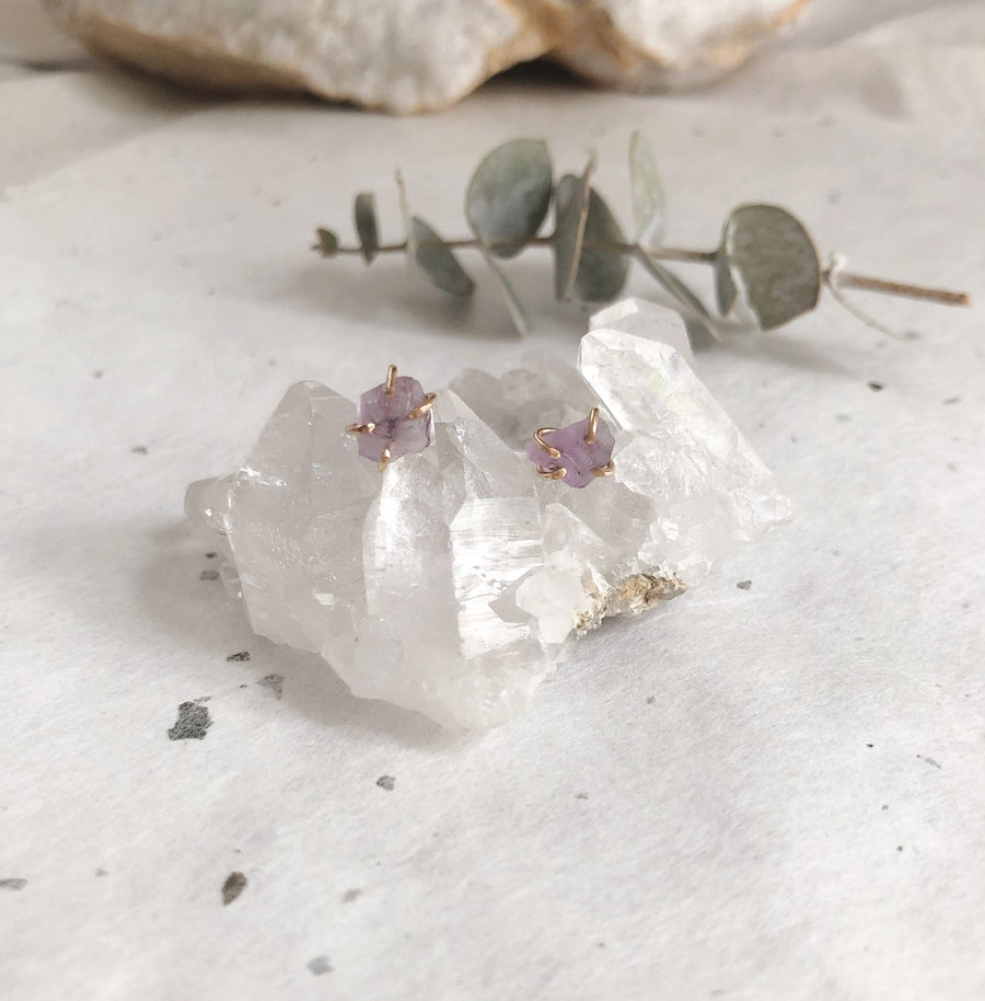 Amethyst Studs - New Origin Shop 