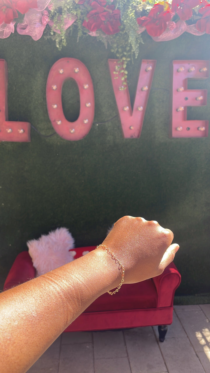 Heart Chain Bracelet