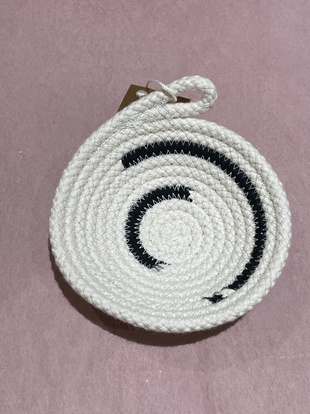 Small Rope Bowl With Fabric AccentsThe Foxes Tail - multiple