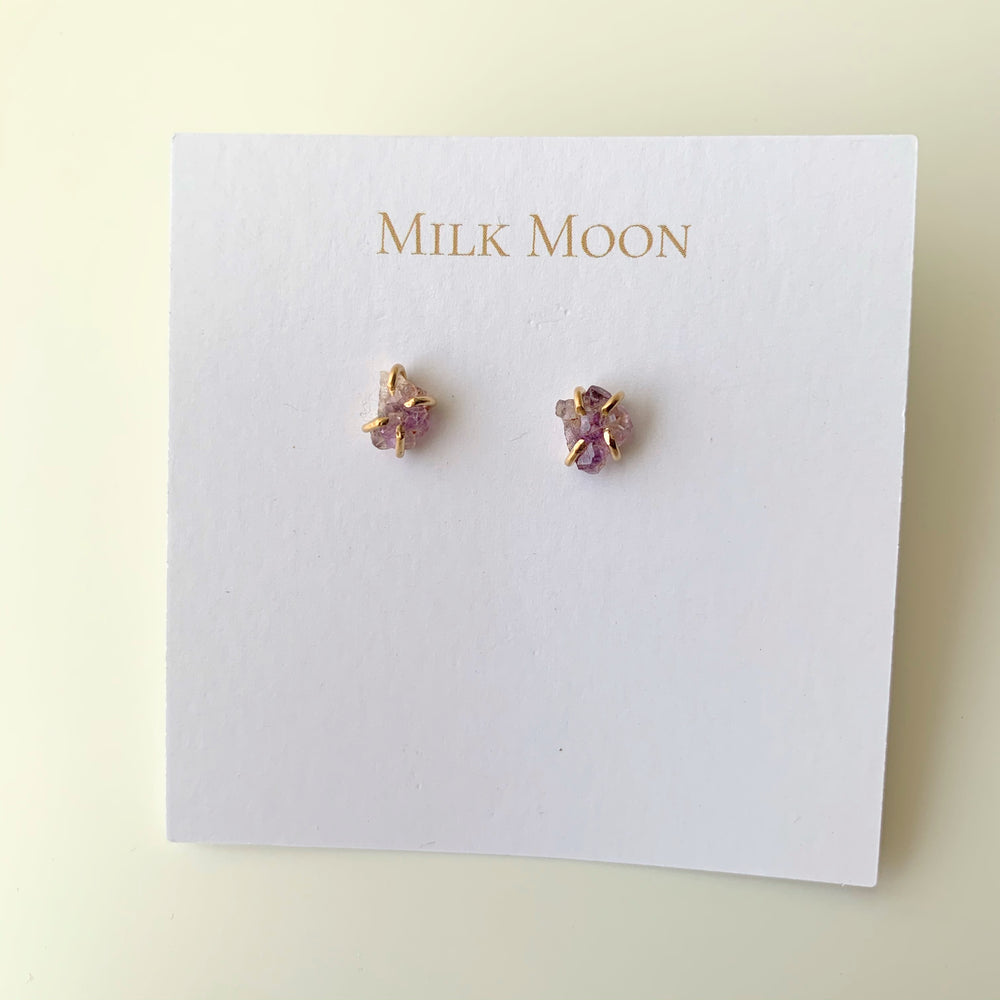 Amethyst Studs - New Origin Shop 