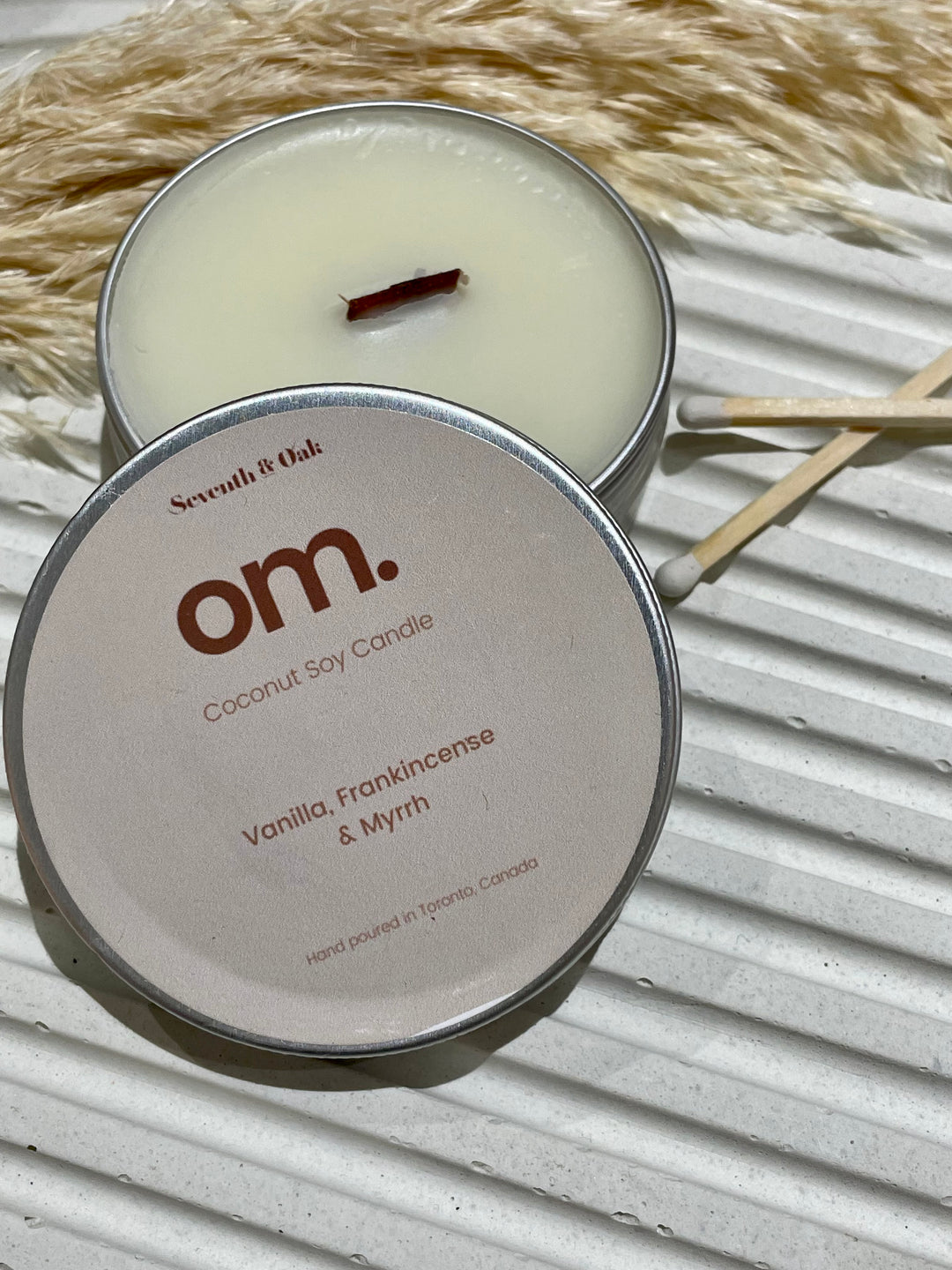 Om Mini Candle - Orange, Vanilla, Frankincense and Myrrh