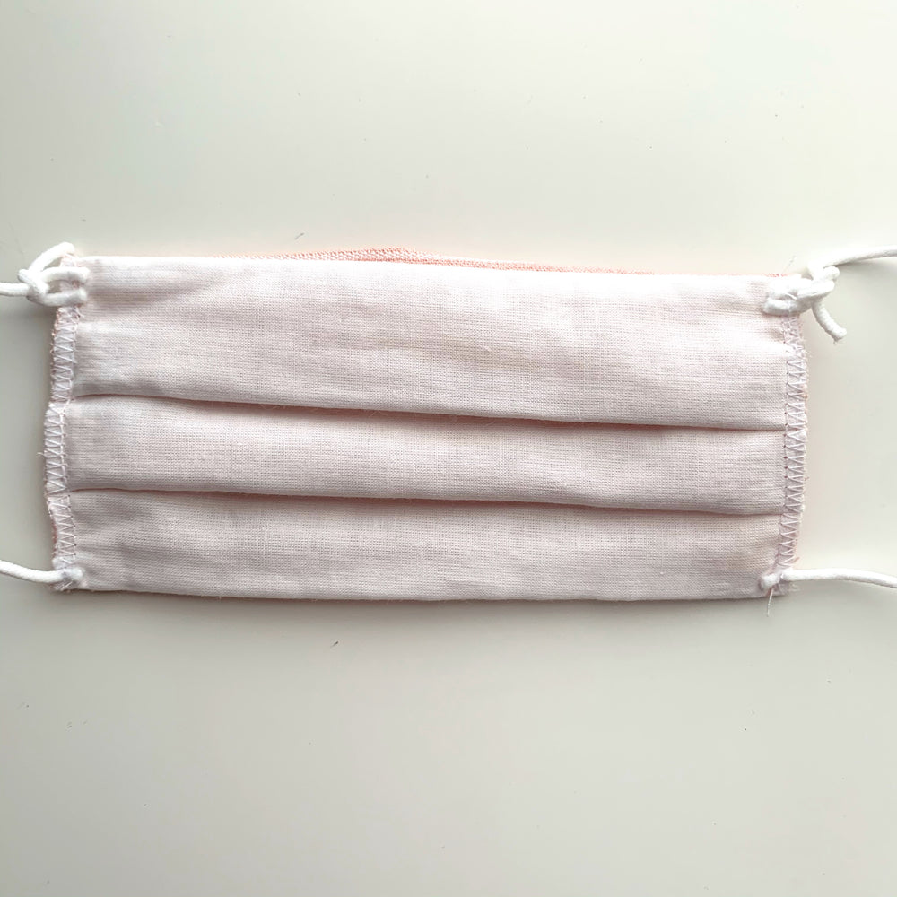 Kids Pleated Face Mask-Orange stripe - New Origin Shop 