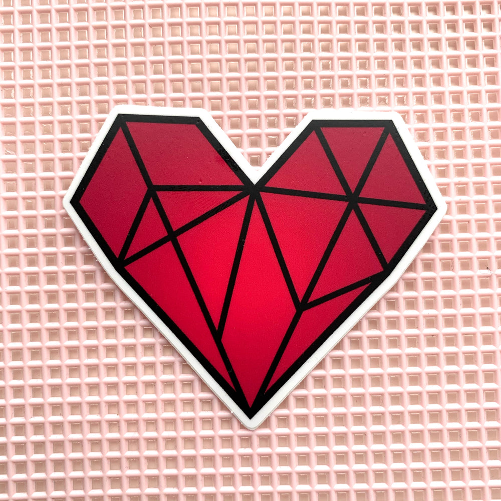 Red Heart-New Origin Shop Sticker - New Origin Shop 