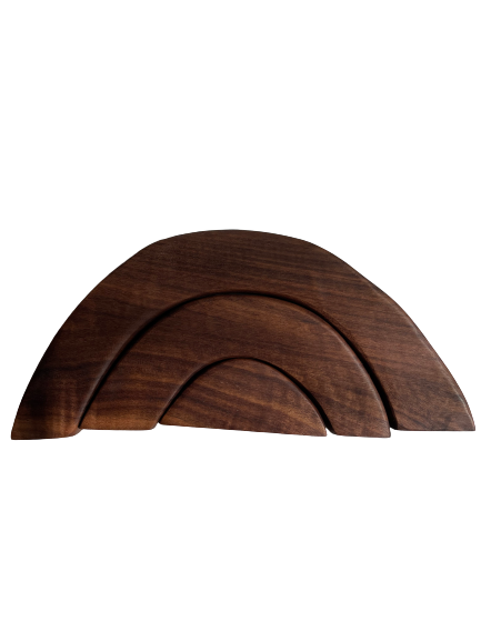 handcrafted 3 tiered rainbow home decor