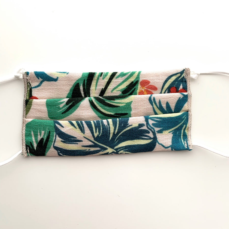 Kids Pleated Face Mask-Plant & Flower - New Origin Shop 