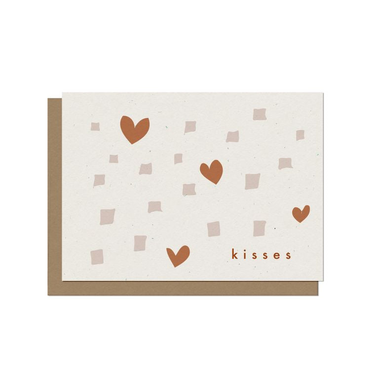 Kisses Blank A2 Love Card
