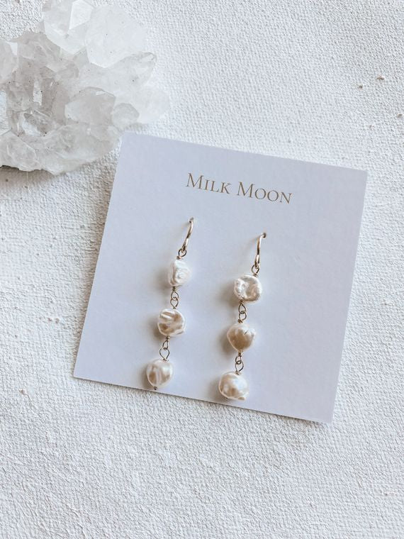 Pearl Trio Earrings